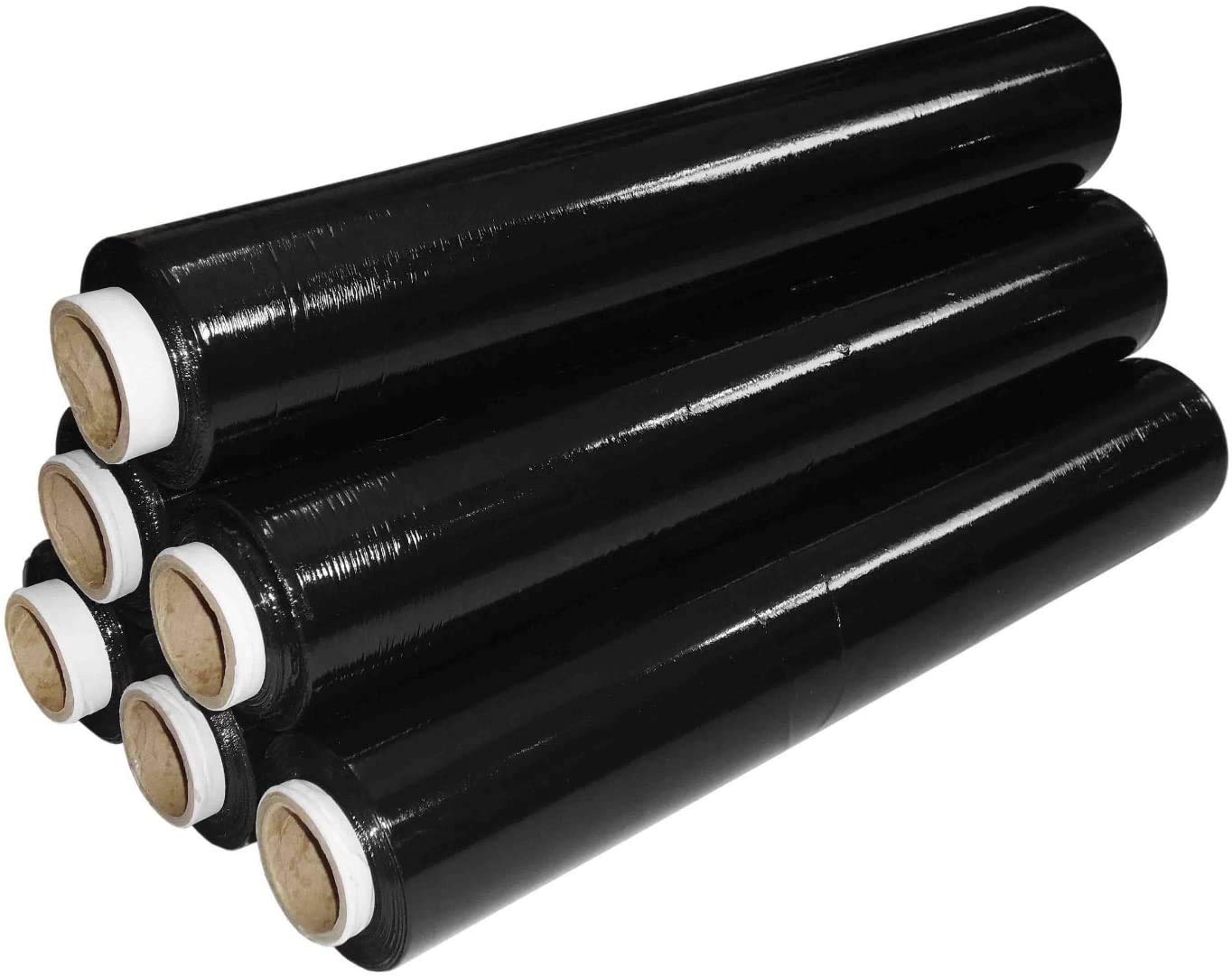 TotalPack Strong Rolls Standardowa folia termokurczliwa do pakowania paczek (400 mm x 250 m/300 m) (czarna, 400 mm x 300 m x 12)