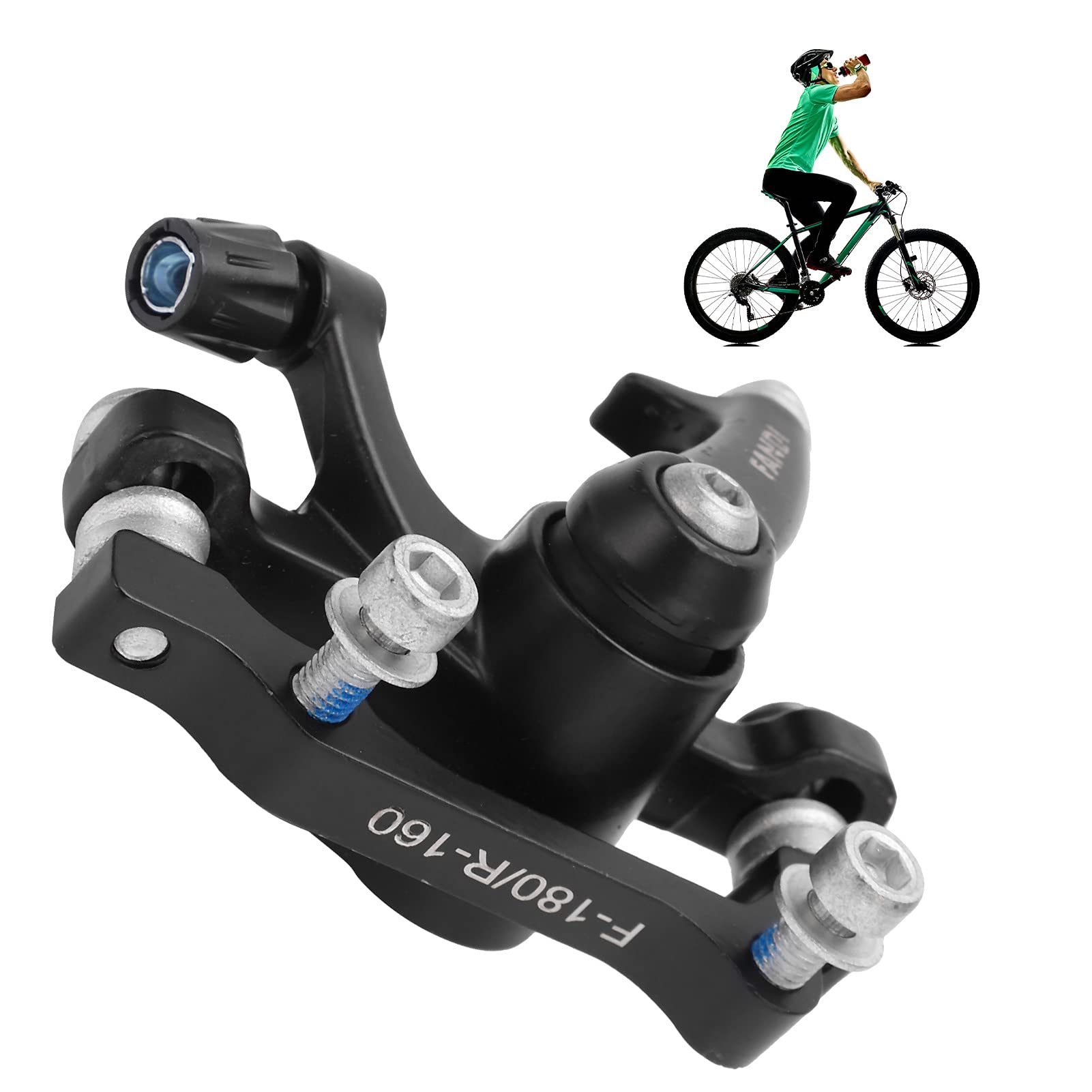 Zacisk Hamulca Tarczowego, Przód Roweru ze Stopu Aluminium/tylne Zaciski Hamulca Tarczowego Akcesoria Rowerowe do Roweru Górskiego Rower Szosowy