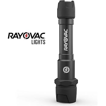 RAYOVAC Tactical LED Flashlight, IP67 Waterproof, Super Bright and Durable Metal Body - Built For Camping, Hiking, Outdoor, Emergency, Batteries Included