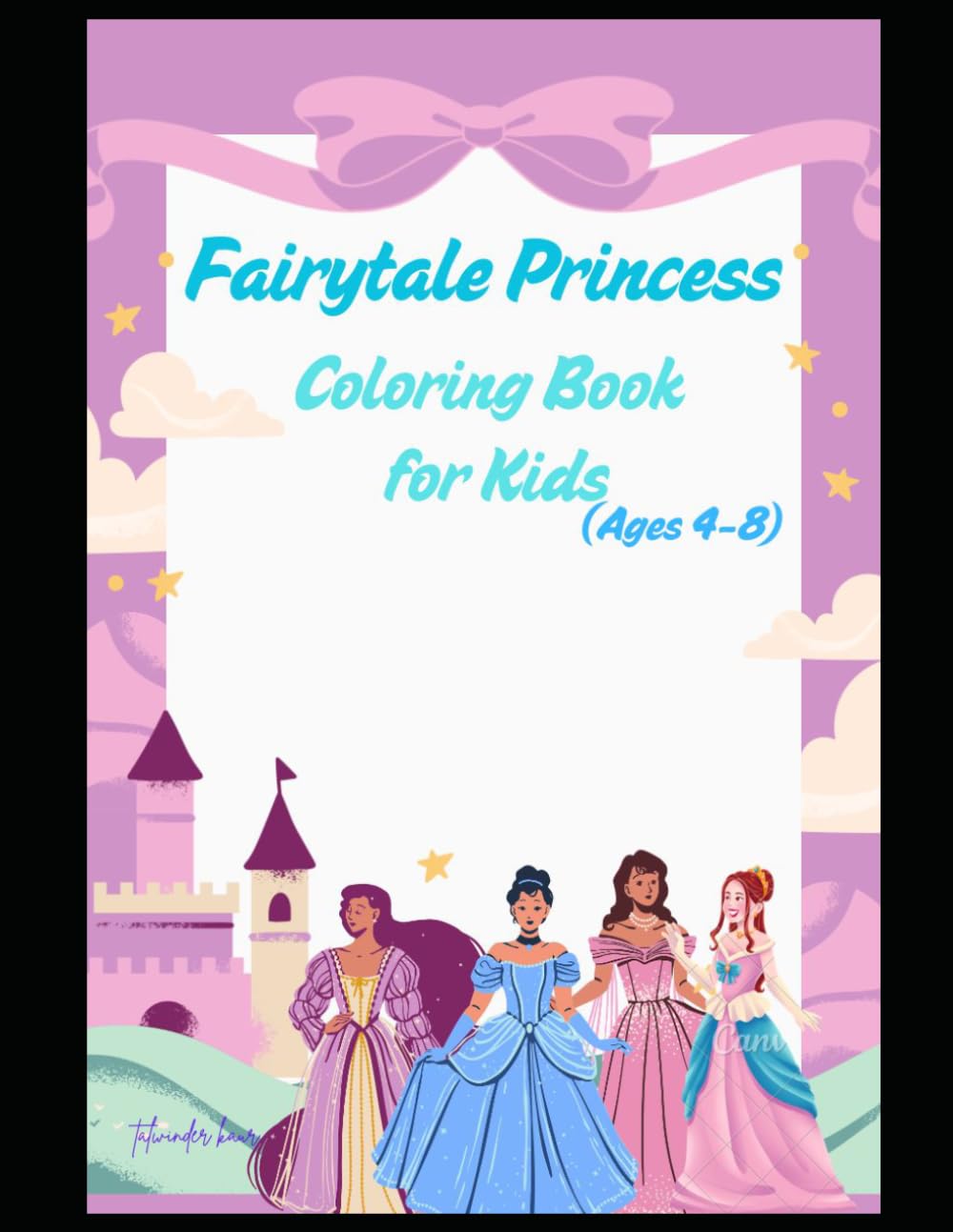 Fairytale Princess Coloring Book for Kids