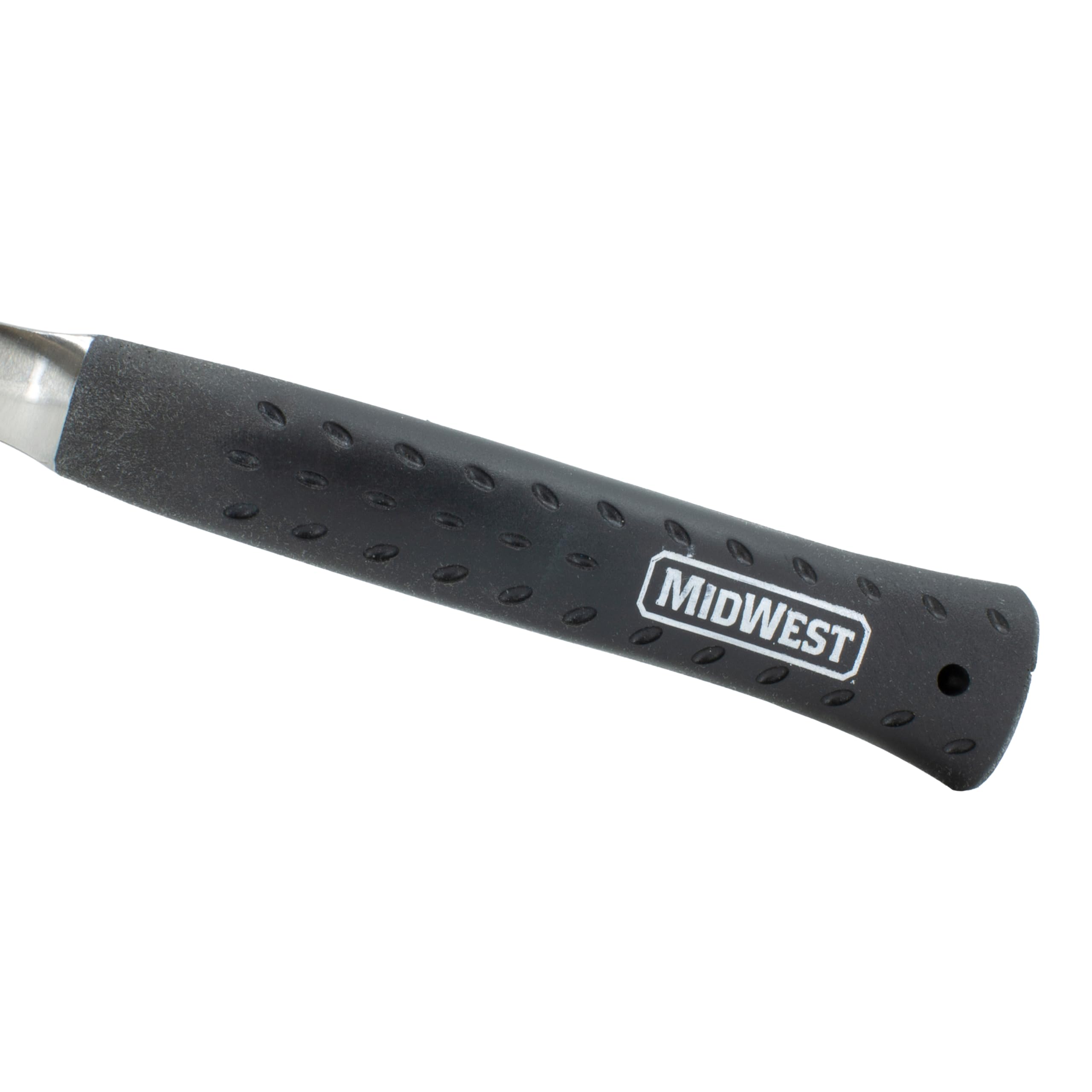 MIDWEST - Martillo de chapa metálica – Martillo HVAC de 18 onzas con ranura para tacos y agarre de reducción de golpes - MWT-18