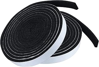 2 Pack 1/2" x 1/8" 10 Feet Smoking Gasket Gasket High Heat Fire Retardant BBQ Gasket for Smokers BBQ Cover