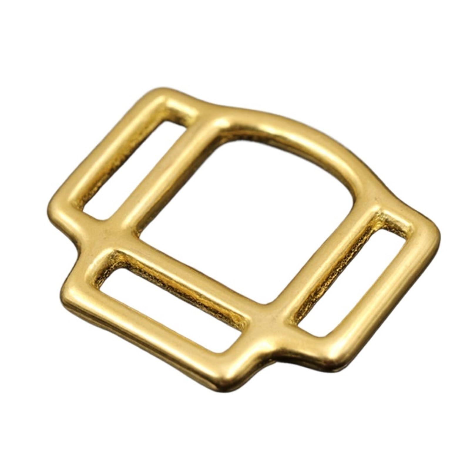 Vintage Leather brass square dancing accessory clip Heavy Vintage Brass Square Center Bar Pin Belt Buckle  main image 3