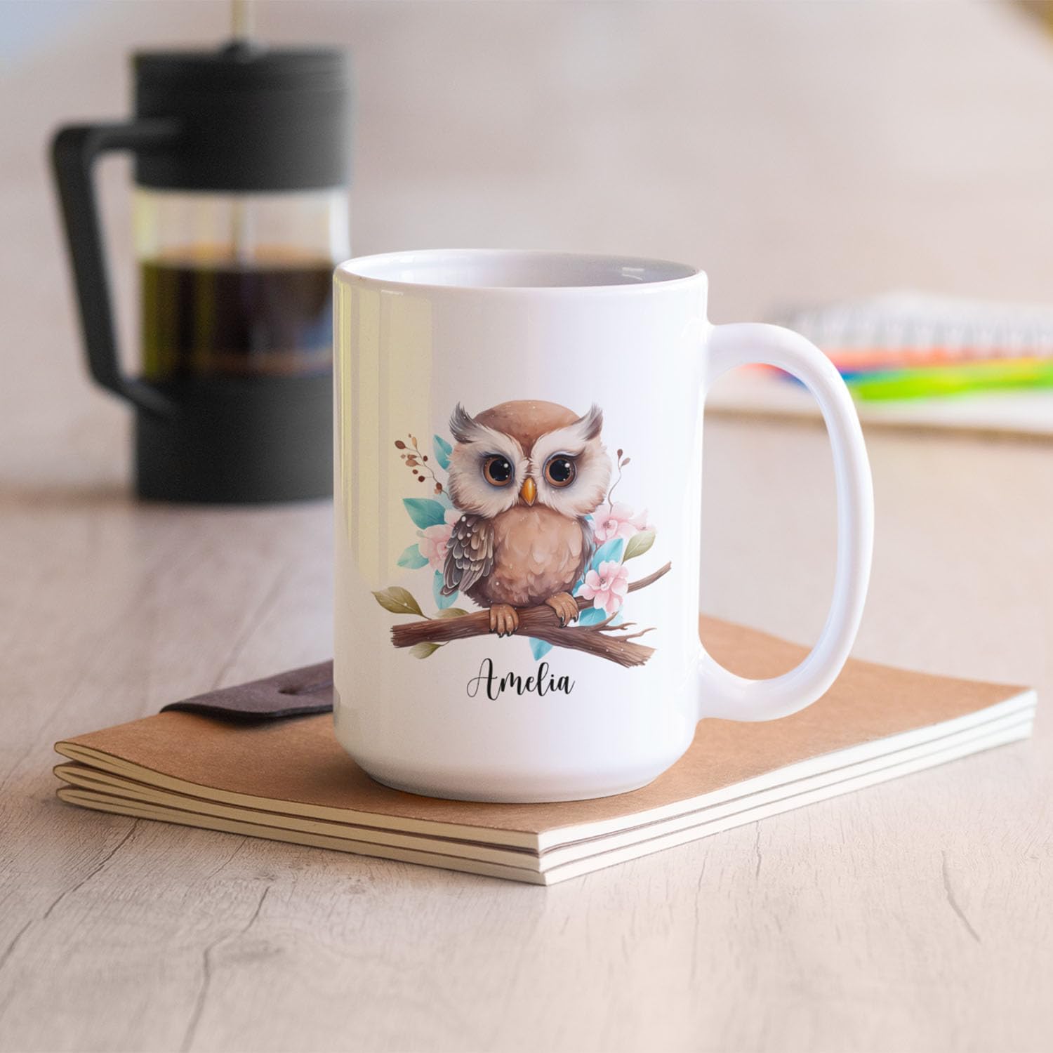 Tazas de café y té de lechuzas originales