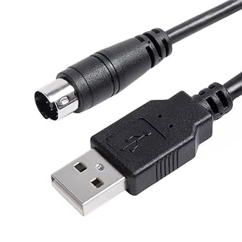USB to Mini-Din 7 Pin Male Cable for IK Multimedia iRig Series iRig HD, iRig HD-A,iRig Keys I/O 25/49,iRig MIDI 2, iRig Pro, iRig Pro Duo, iRig Pro I/O, iRig Pro Duo I/O, iRig Stream, 5.9ft