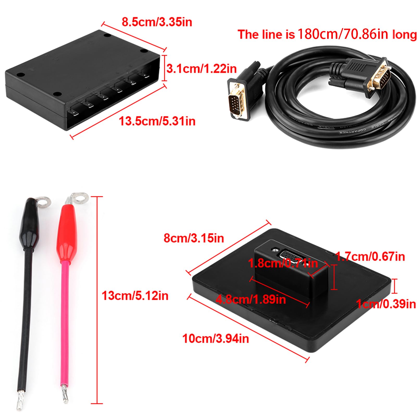Touchscreen Schalttafel 6 Gang Schalttafel 12V-24V Universelle LED Touchscreen Bedienfeldbox für Auto, Boot, LKW, Traktor