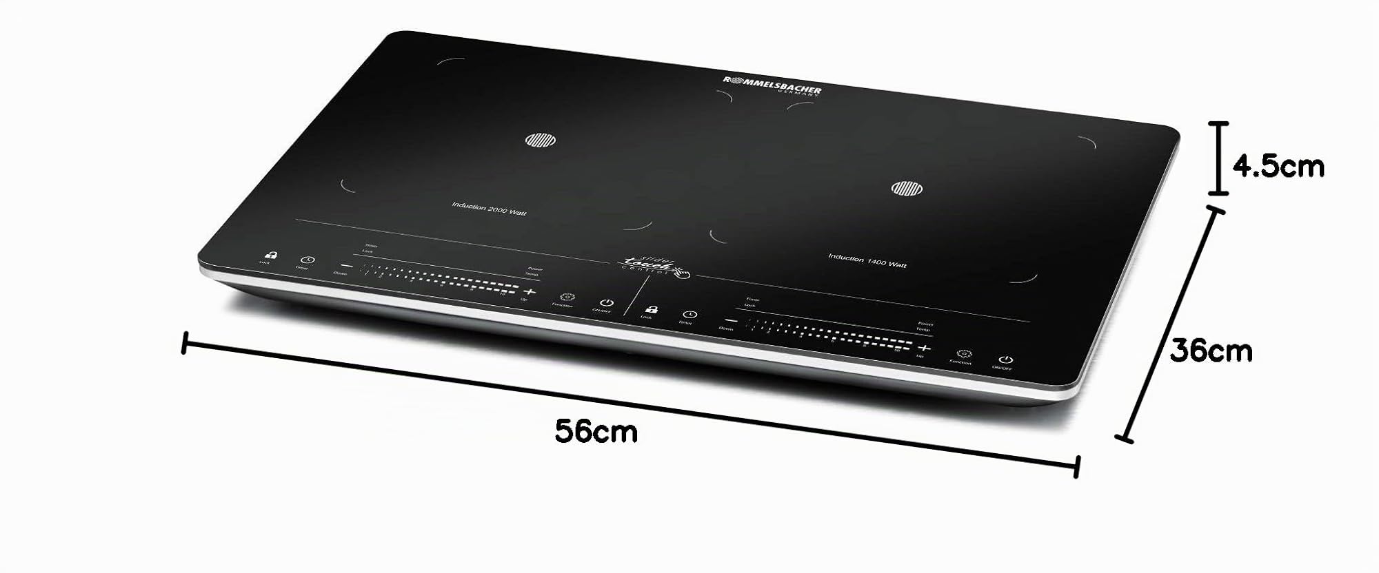 Rommelsbacher Induction Hotplate black Schwarz CT3420 IN (CT 3420/IN)