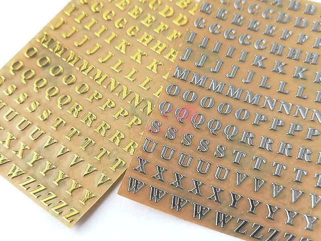 Amazon | アルファベット ステッカー メタル シール 立体