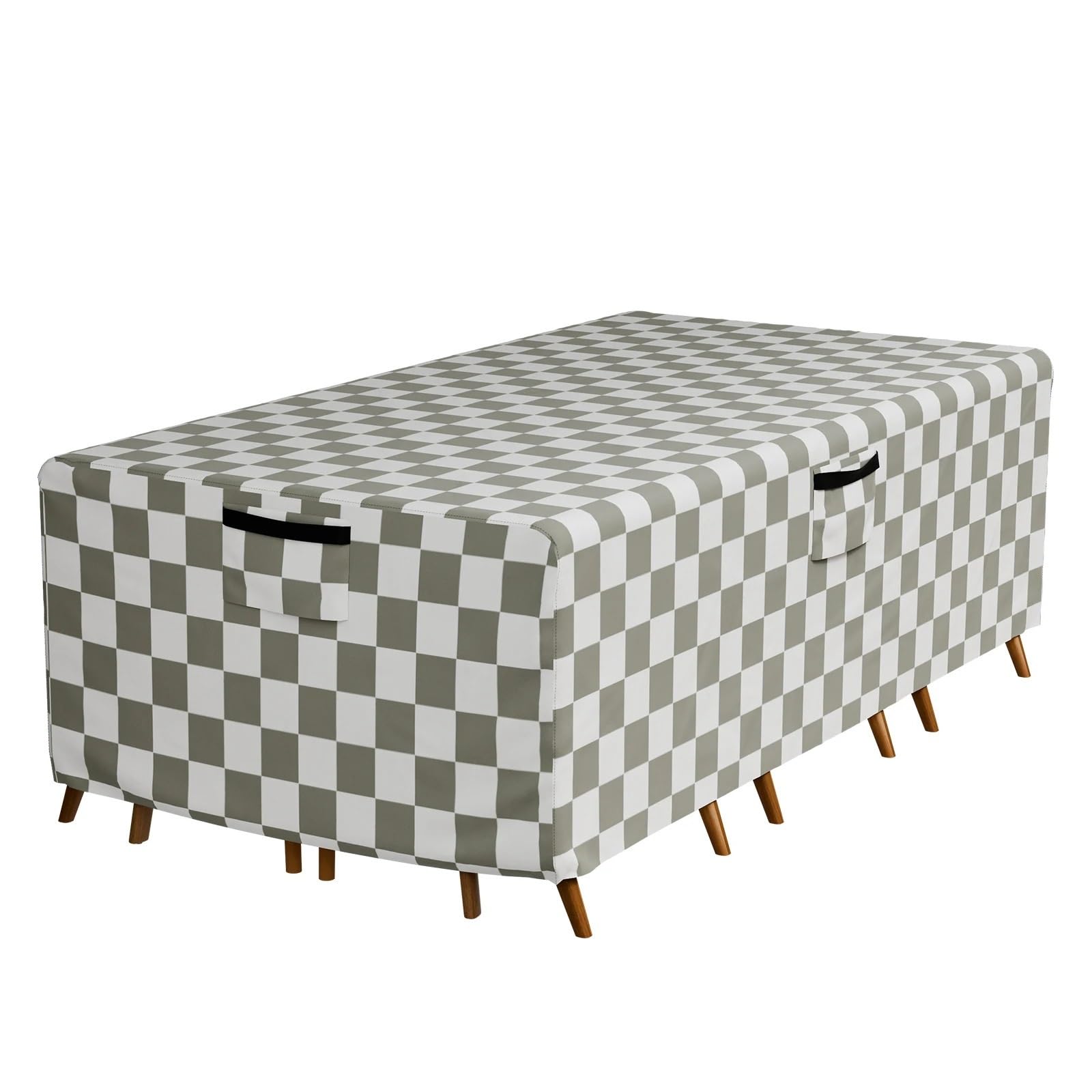 Yusuzh 84X44x23inch Outdoor Furniture 600D Oxford Fabric Covers Waterproof Rain Snow Dust Wind-Proof Anti-Uvgarden Lawn Patio For Patio Furniture(,Checkered Style)