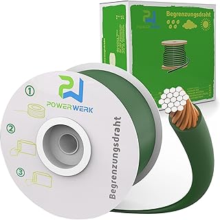 300 m Boundary Cable + 300 Ground Spikes for Robotic Lawnmower Lawn Mower Lawn Robot Accessory Set Boundary Wire for Search Cable – Compatible with Gardena/Bosch/Husqvarna/WorX/Honda/Robomow/iMow