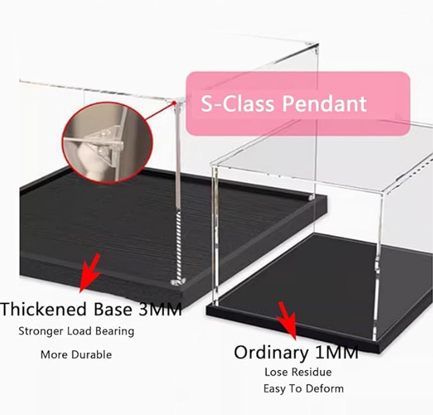 Acrylic Display Box for Lego 10335 Endurance Exploration Ship Model, Transparent Dustproof Display Box, Storage Box, Compatible with Lego 10335 Model (Model Not Included) (3mm)