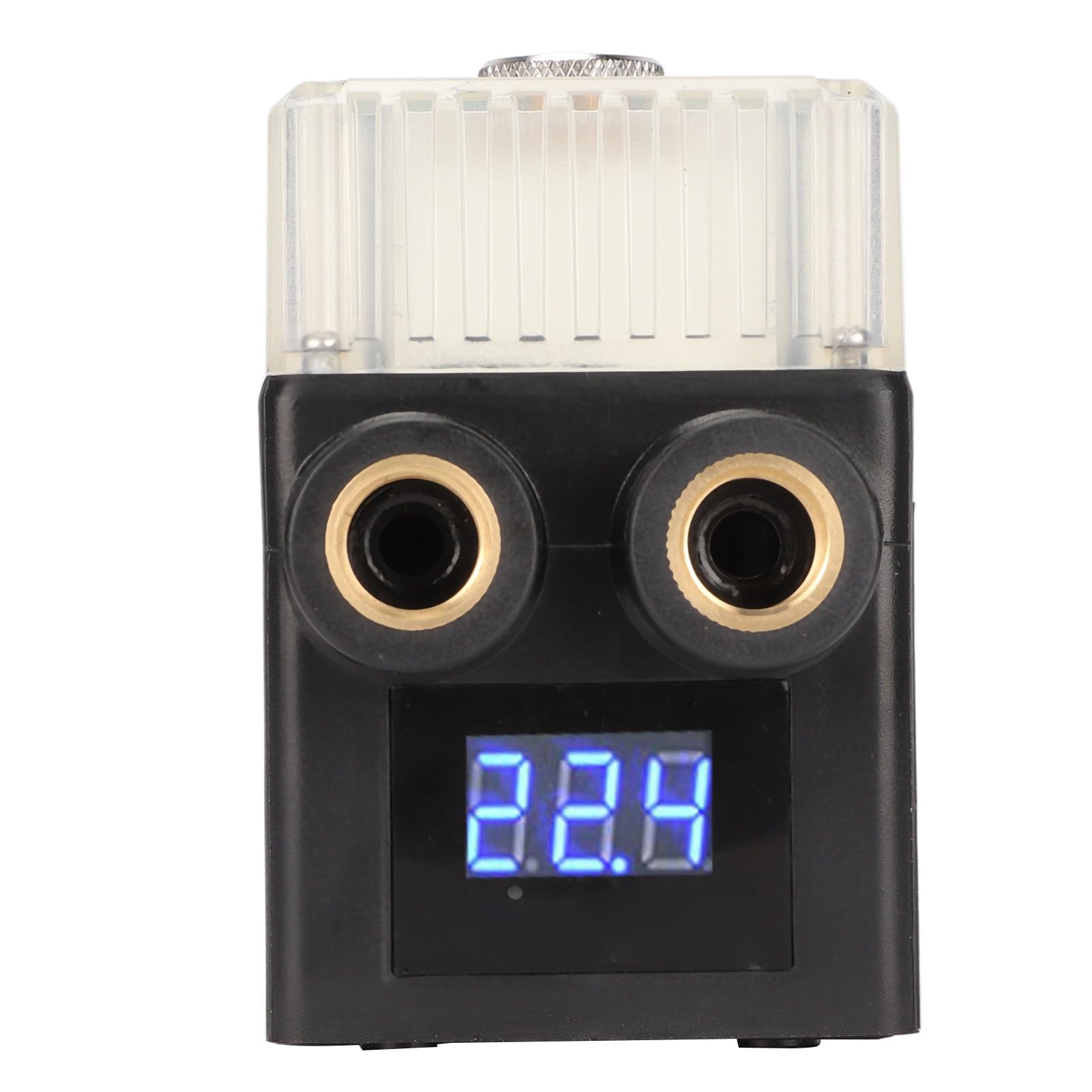 Pompa Di Raffreddamento Ad Acqua Del Computer, Pompa Di Raffreddamento Del PC Fai Da Te Ultra Silenziosa Filettatura G1/4 Connettore 12V 4 Pin 450L/H Display a Temperatura Pompa 'acqua(Nero)