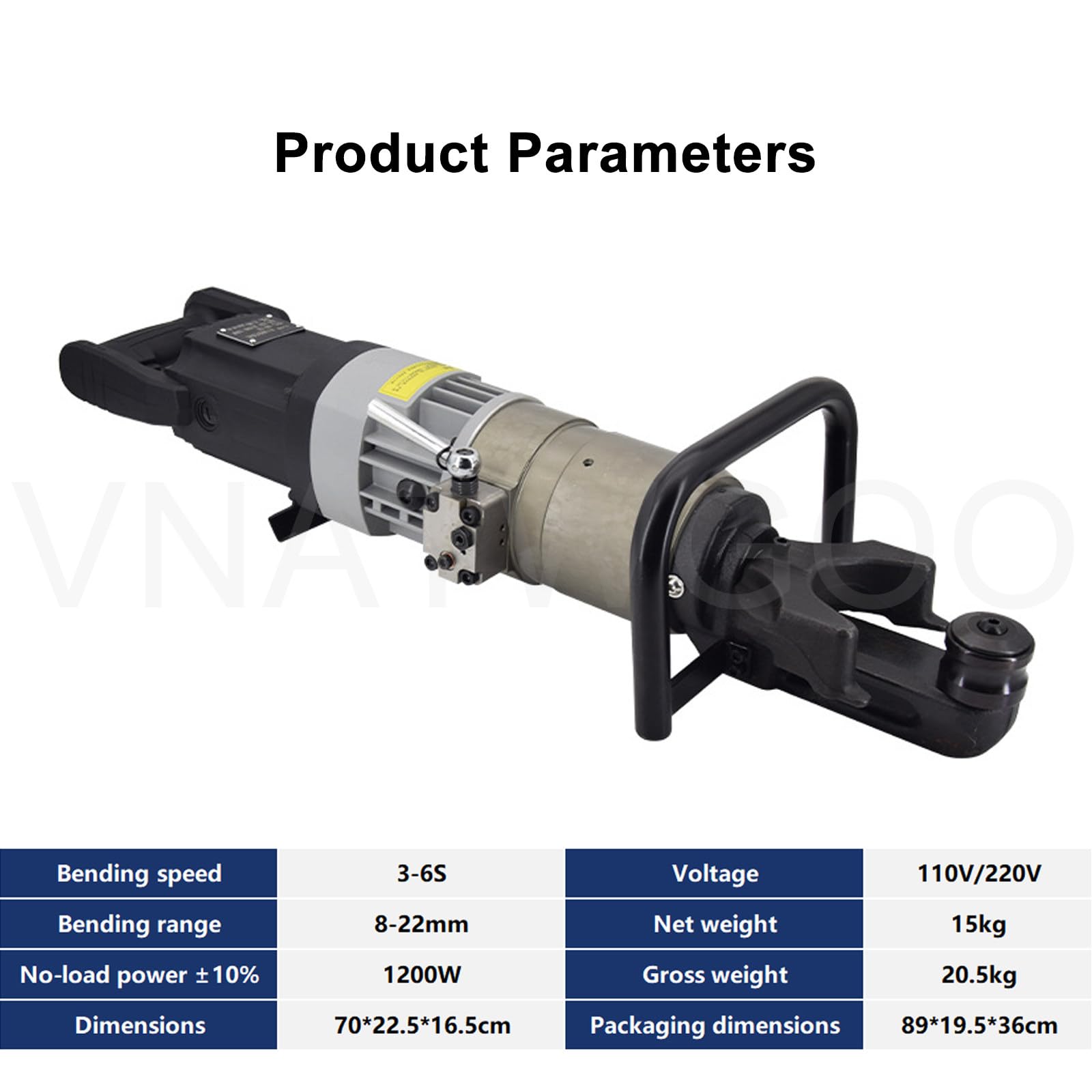 Dobladora De Varillas Corrugadas HidráUlica EléCtrica De 1200 W A 1800 W para Barras Roscadas Redondas De Acero De Bajo Carbono De 8-36 Mm, Dobladora De Varillas Corrugadas PortáTil,8to22mm