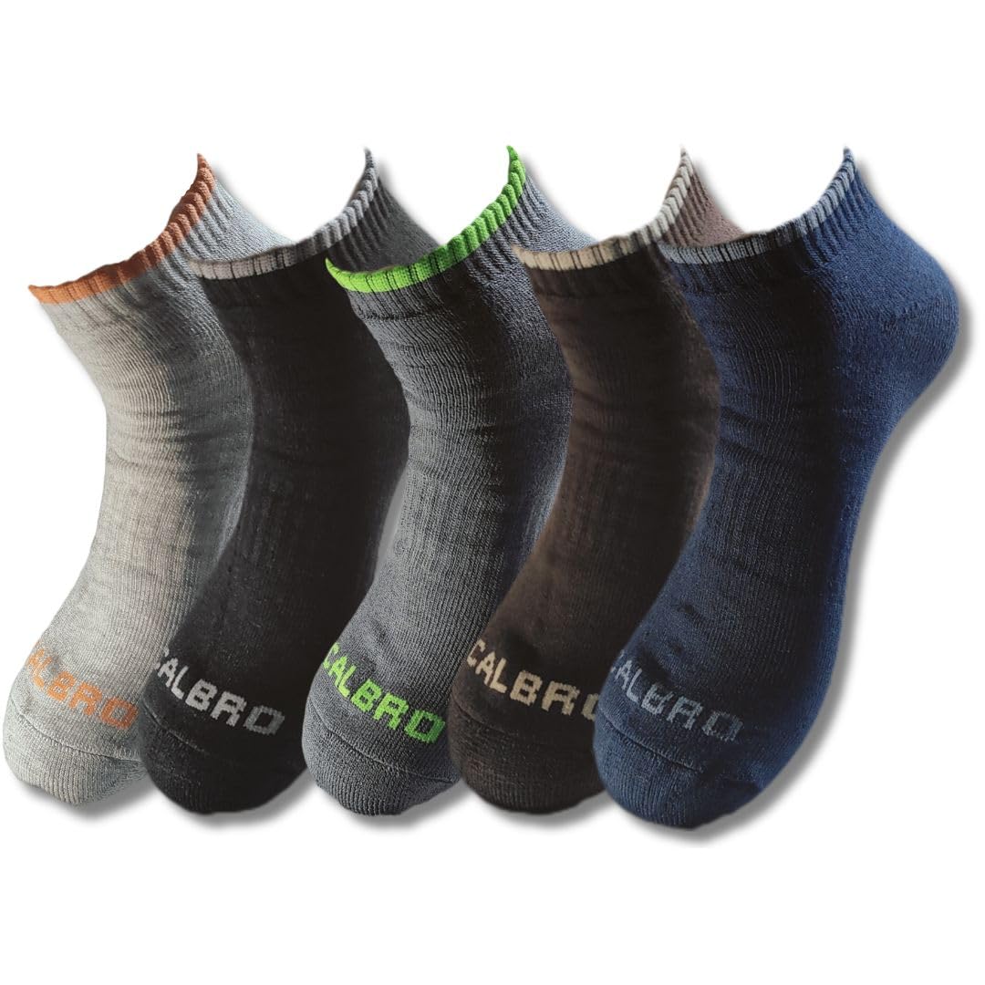 Ankle Socks For Men and Boys Towel Cotton, low ankle Length Socks for sports office college wear (Free Size), Multicolor (IN, Alpha, Free Size, Black/Grey/Carbon Grey,Navy,Brown), anti odour-image-46