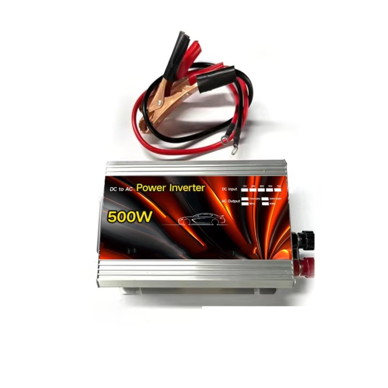 Convertitore Inverter 12v 220v Inverter Solare 500W 1000W 1500W 2000W Tensione Caricabatterie Automatico Convertitore Inverter Di Potenza Auto Inverter Onda Pura(500W 12V)