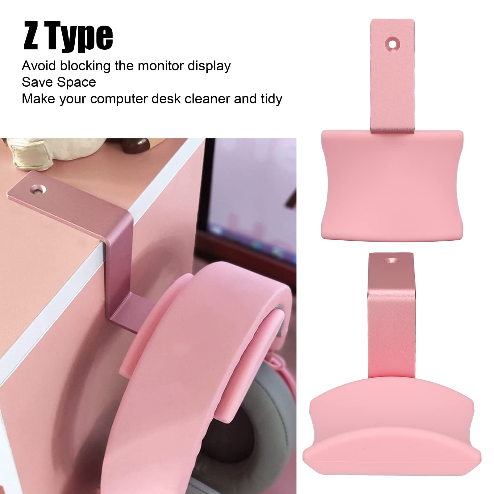 Cocoarm Supporto Universale per Cuffie, a Forma di Z in Lega di Alluminio