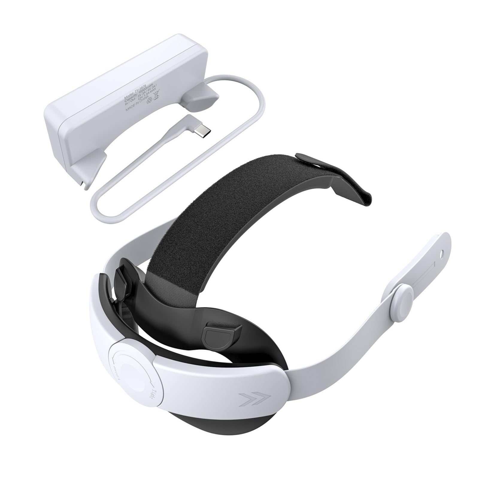 Diadema con batería para 3 / 3S 18500 MWh, correa de carga rápida de repuesto para mayor comodidad y tiempo de reproducción, auriculares de realidad virtual, acolchado cómodo