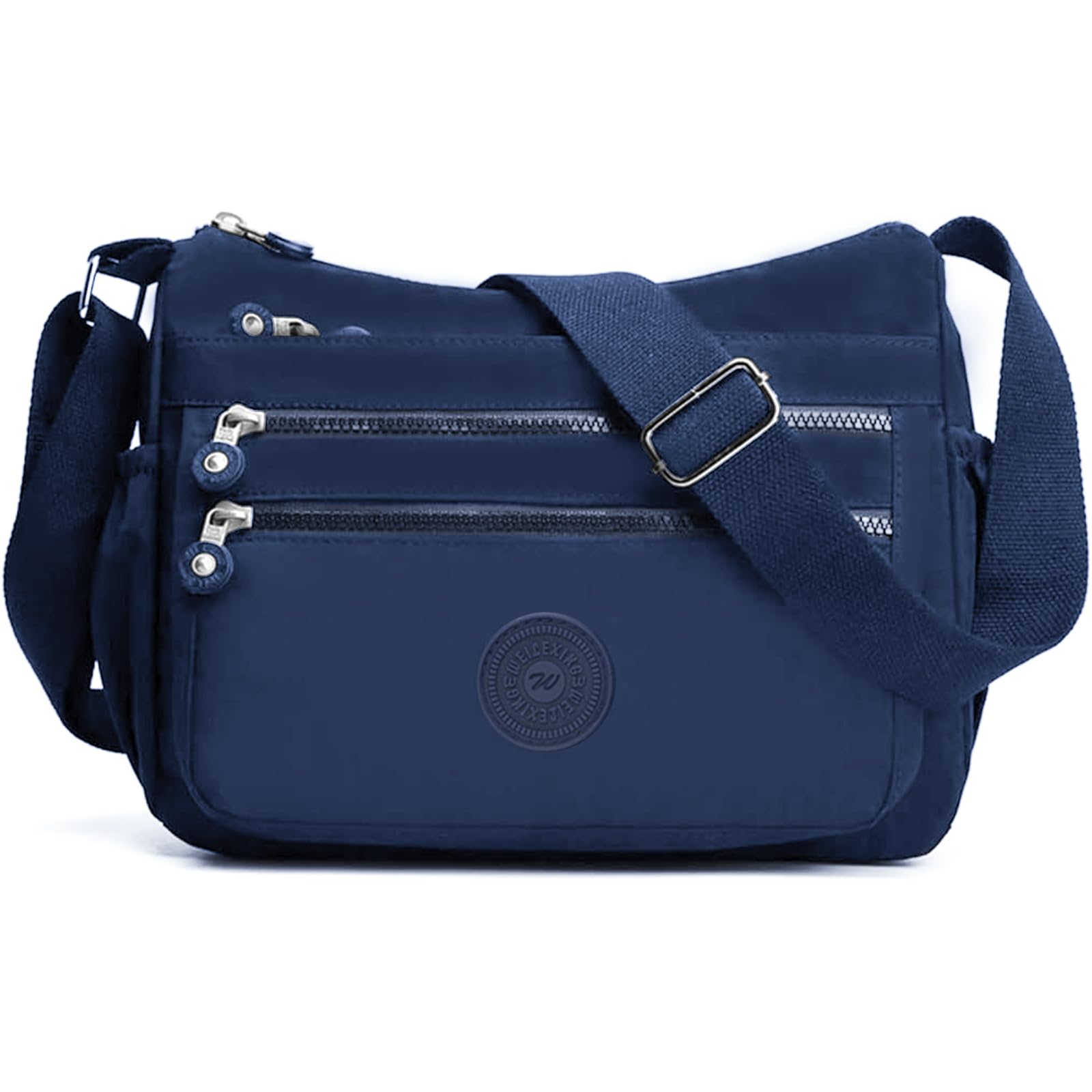 Lempefe Umhängetasche Damen/Herren - Schwarz, 21x19cm Oxford-Gewebe, Wasserdicht & Praktisch