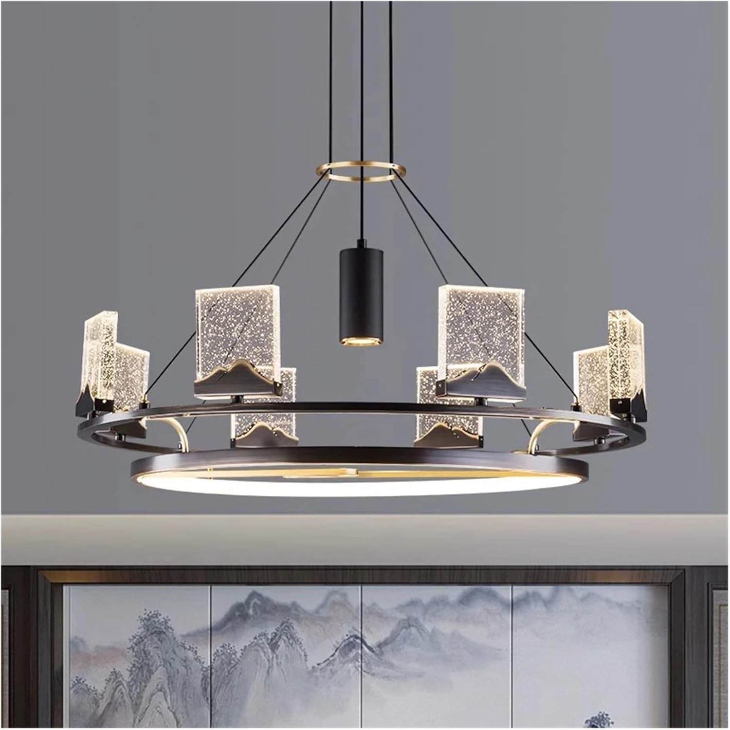 シャンデリア 天井照明 吊り下げ インテリア シャンデリア おしゃれ 北欧 枝型 LED電球 吊り下げ 天井照明