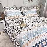 Conjunto De Cuatro Piezas De Algodón Estilo Pastoral Funda 