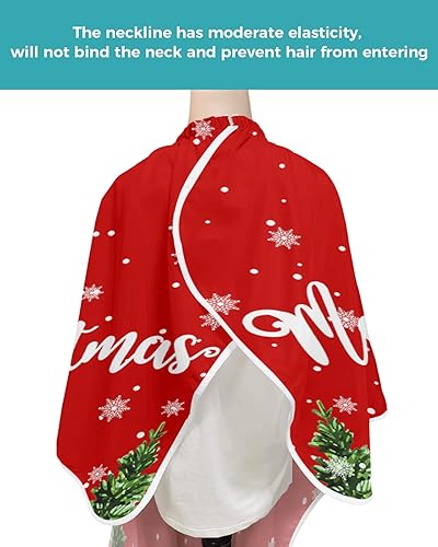 Miniatura 4 de Capa de peluquería de muñeco de nieve de invierno, capa de corte de pelo para mujeres, hombres, niños, adultos, capa de corte de pelo con cuello