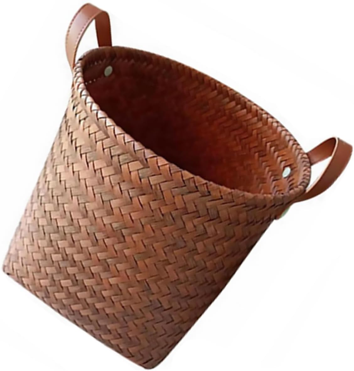 KICHOUSE Organizing Basket Decorative Woven Basket Imitation Rattan Storage Honeycomb Organizer