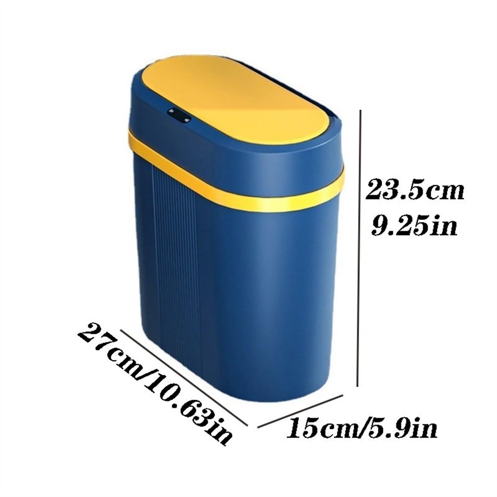 Cestino Bidone della Spazzatura for Uso Domestico Cestino for la Carta igienica Gap Tubo Stretto con Coperchio Papeleras para Cocina(A)