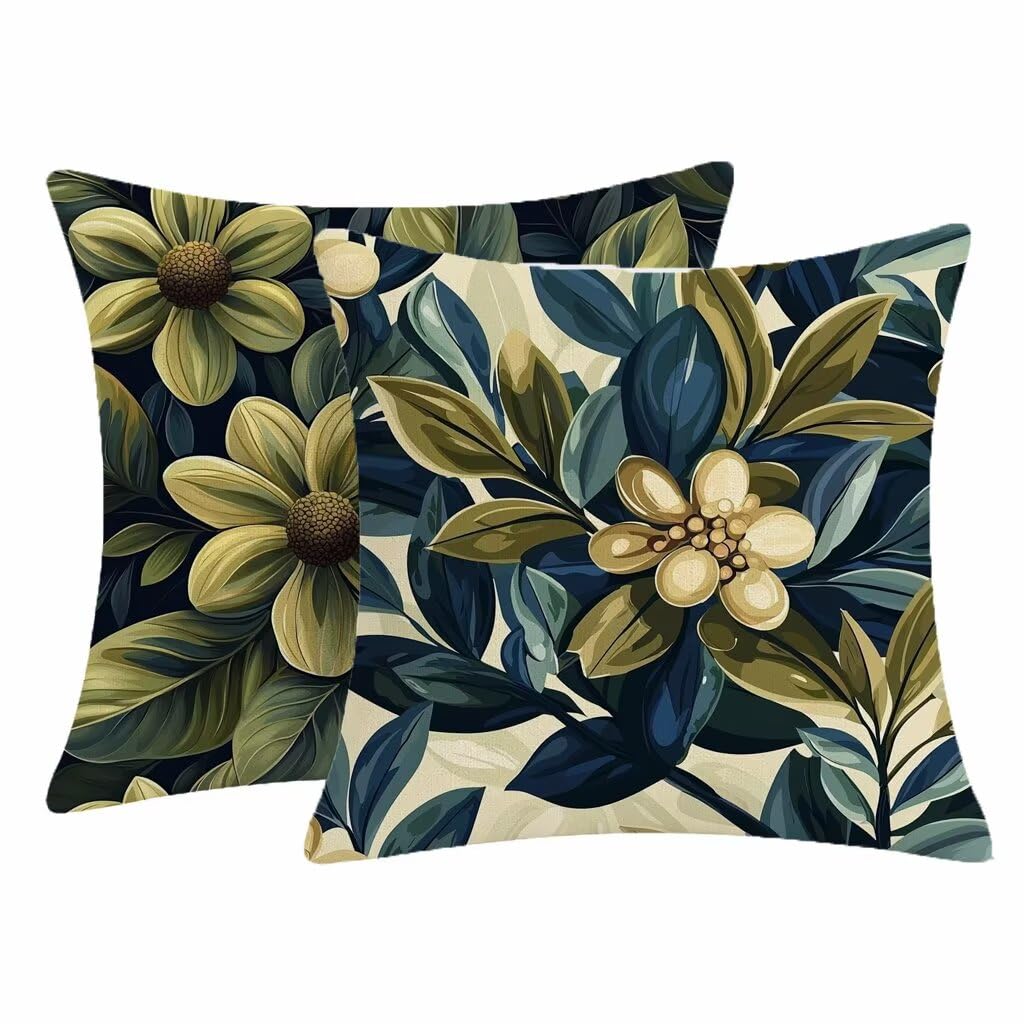 Housse coussin exterieur impermeable anti tache vert 60x60cm
