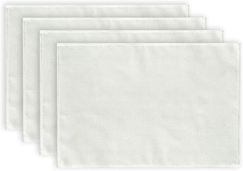 ARKENY Juego de 4 manteles individuales florales de conejo de Pascua de 12 x 18 pulgadas decoración de mesa de casa de campo para comedor en