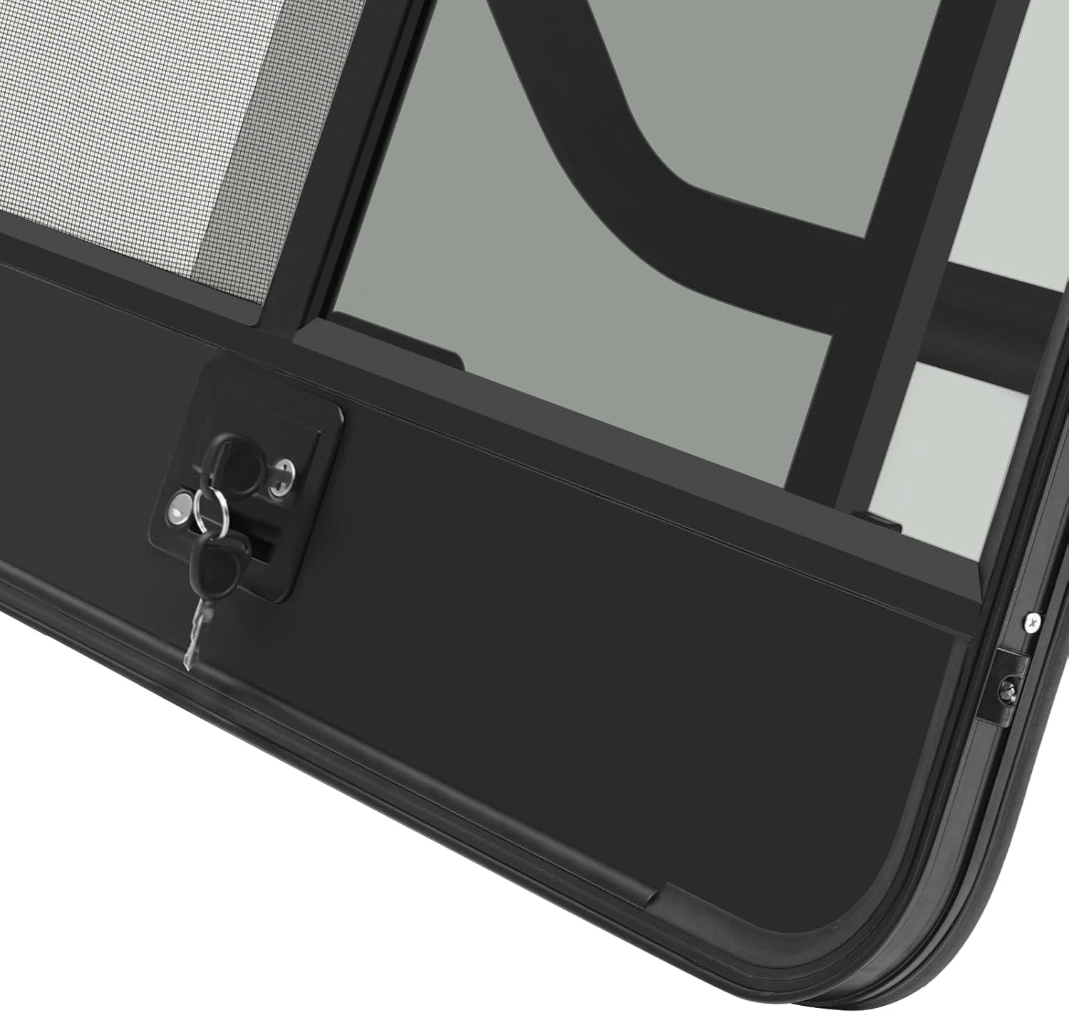 RV Entry Door,30''W x 36''H Left Driver Side RV Camper Teardrop Trailer Door w/4 Keys,Entrance Door for RVs, Campers, Horse Trailers, Cargo Trailers