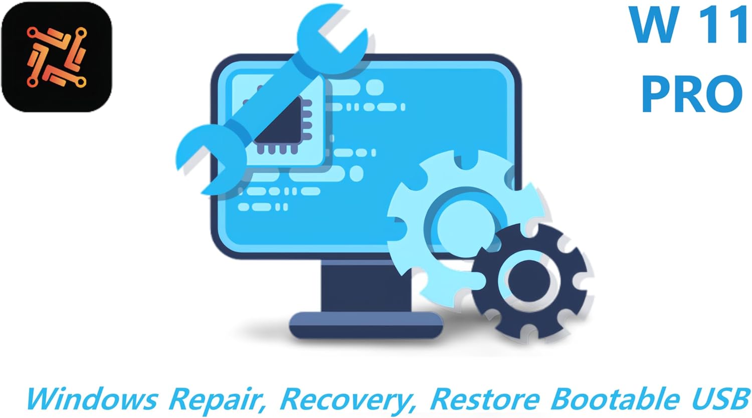 Windows 11 Pro Bootable USB with Activation Key – Recover, Restore, Repair & Install