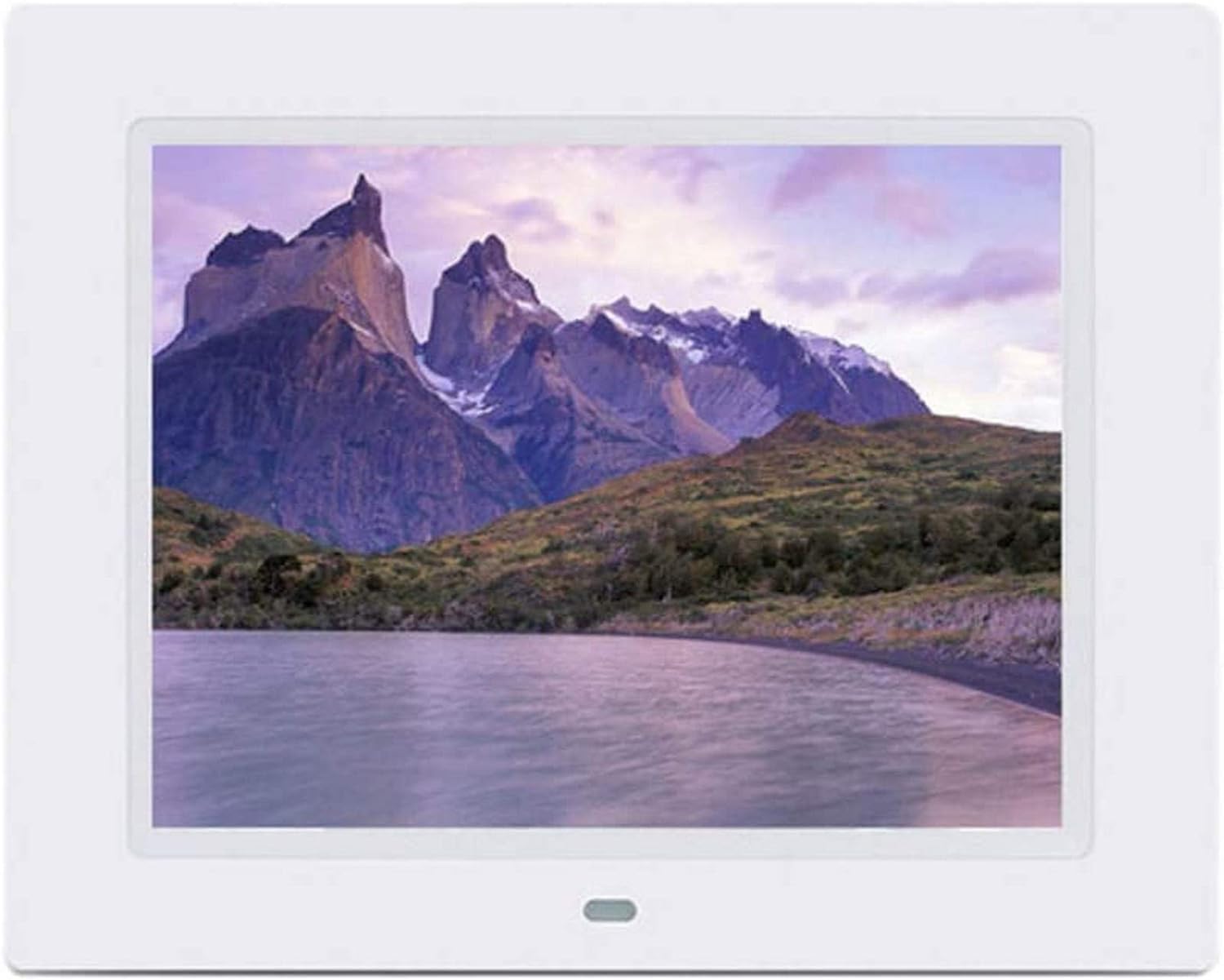 Cadre photo numérique 8,7 pouces HD IPS blanc avec lecteur vidéo musique et télécommande