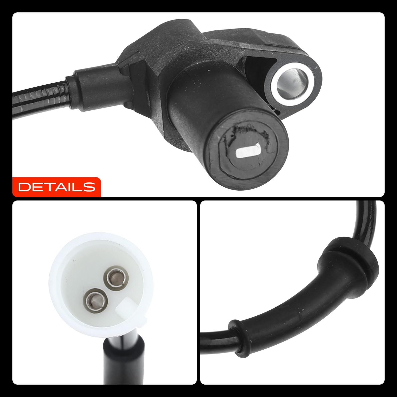 Frankberg Sensore Velocità Ruota ABS Sensore ABS Compatibile con Thalia I LB Clio II Furgone/Compatto SB0/1/2 Clio II BB CB Replace# 7700415681