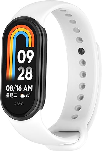 Miniatura 3 de Compatible con Mi Band 8 bandas para mujeres y hombres, 4 unidades de bandas de repuesto deportivas de silicona, pulseras de repuesto, correas de