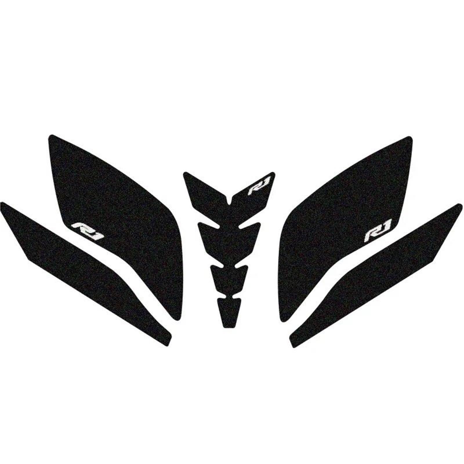Ysdsls Black7 Motorcycle Side Fuel Tank Pads Protector Stickers Grip Traction Pad For Yamaha Yzf R1 R1m Yzfr1 2015-2021(Black7)