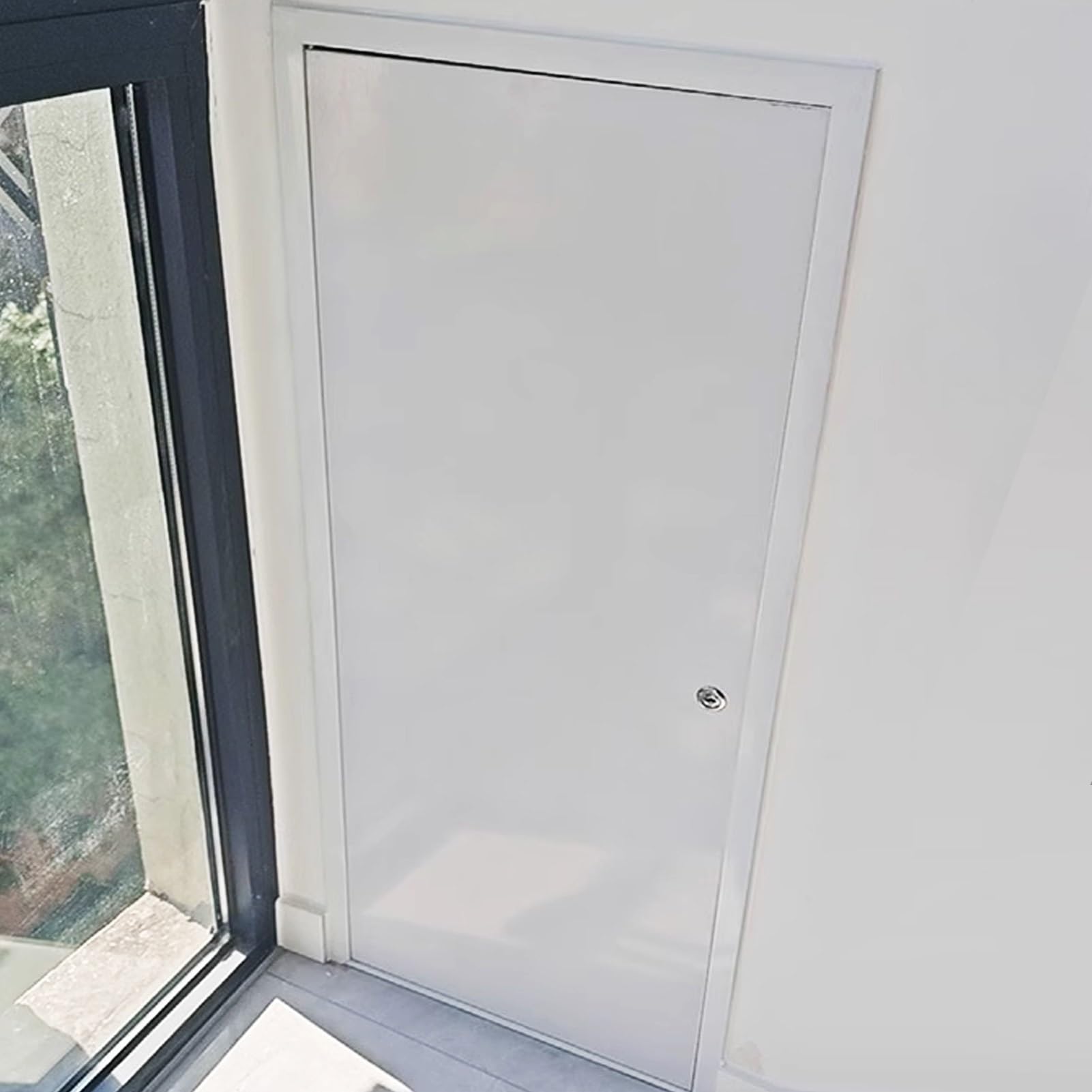 Panele dostępowe, panel dostępu do instalacji wodno-kanalizacyjnych, aluminiowa rama, zamykany panel dostępu do drzwi poddasza do płyt kartonowo-gipsowych, pokrywa otworu ściennego, metalowe drzwi
