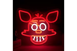 Five Nights at Freddy's Foxy Neon Sign: Illuminate Your Space with the Legend