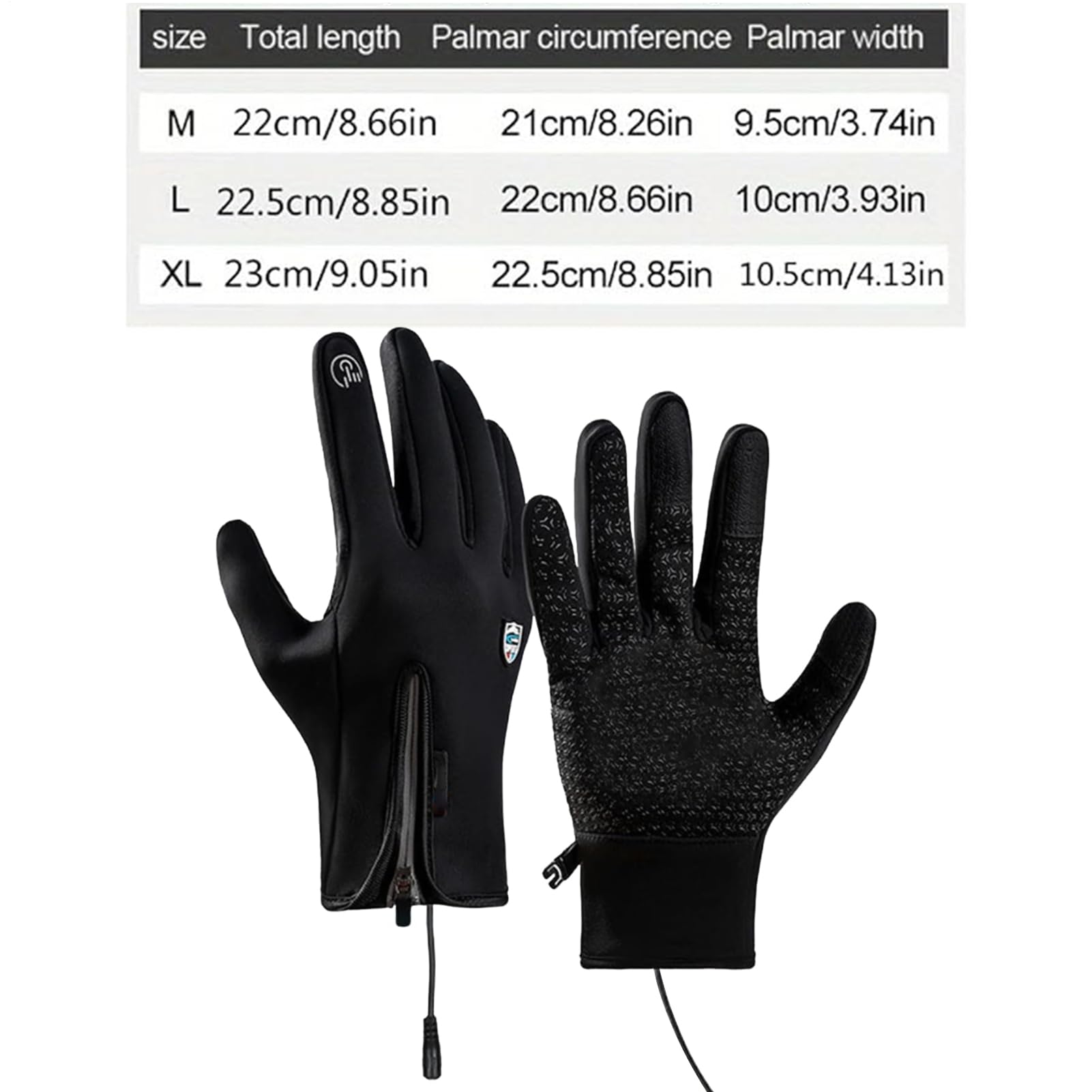 Moufles de ski chauffantes d'hiver – Gants de ski chauffants avec chargement USB, moufles imperméables pour amateurs de plein air par temps froid – Pour la conduite, la randonnée