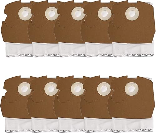Paquete de 10 bolsas de vacío HEPA de repuesto compatibles con aspiradora comercial Clean Obsessed CO711 y Perfect C105