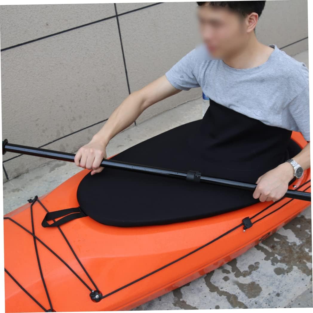 Kayak Spray Skirt Waterproof Skirt for Cockpit Kayaks Water Sports Accessory Black Kayak Accessories Kayak Hardware