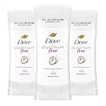 Dove Aluminum Free Deodorant for Women 3 Count Coconut and Pink Jasmine 72 hour odor protection 2.6 oz