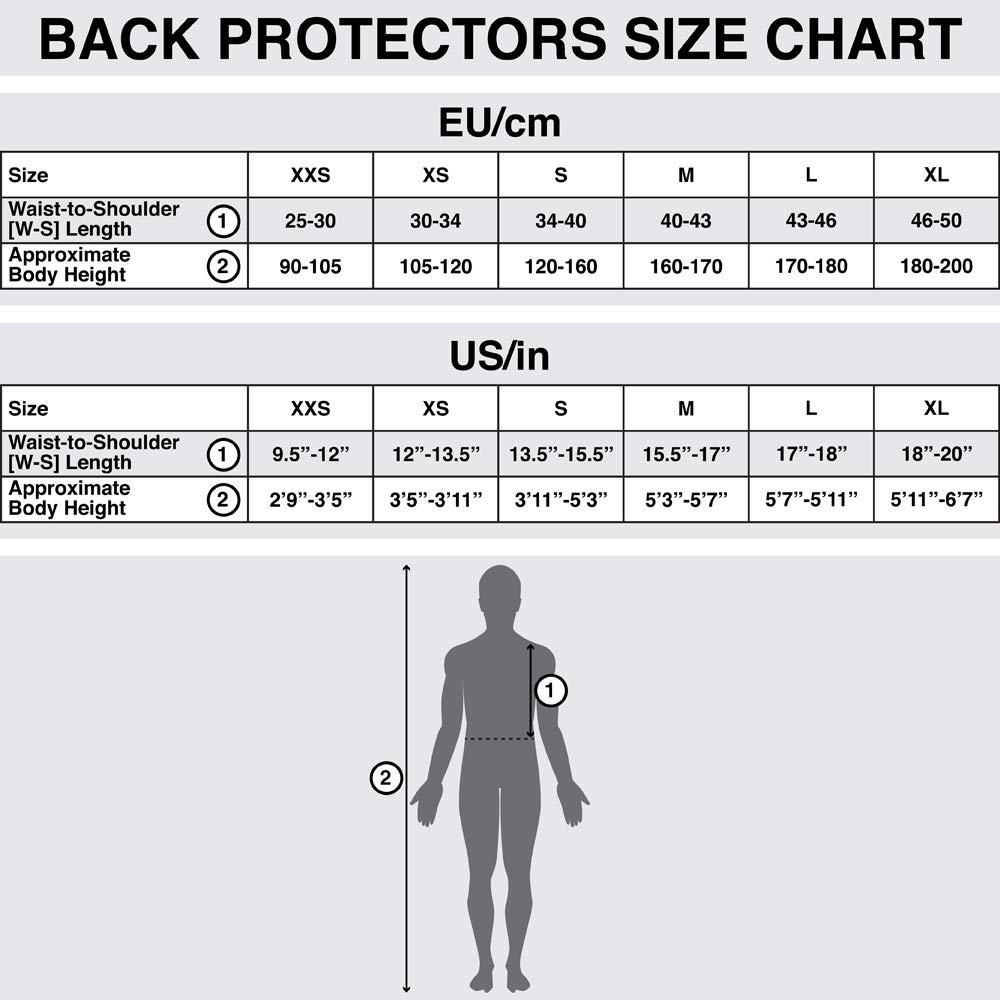 Flexi Back Protector Vest Zip - Back Protection - Size XL