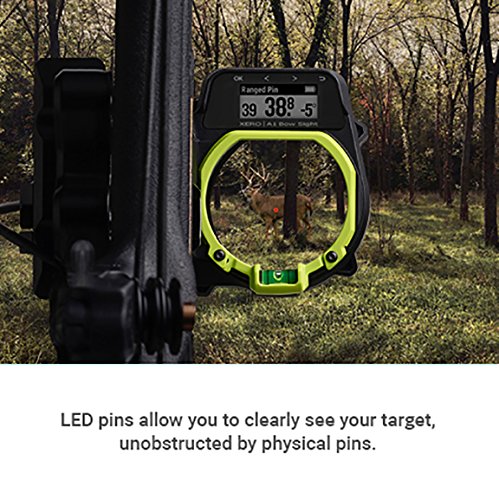 Garmin Xero A1 Bow Sight, 2" Auto-Ranging Digital Bow Sight, Led Pins For Unobstructed Views, Right-Handed #TOP3