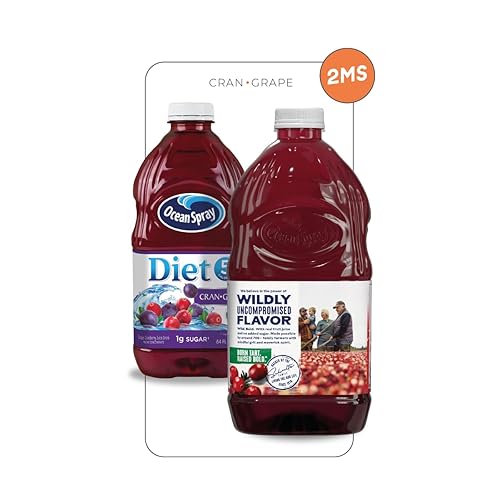 Miniatura 5 de 2MS Caja con 5 botellas de plástico Ocean Spray Diet para jugo de uva de 64 onzas líquidas