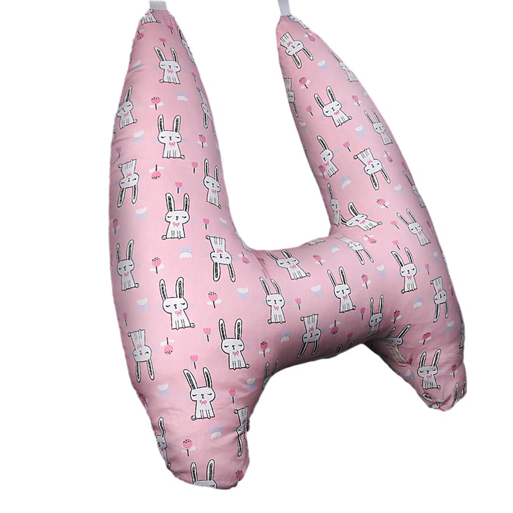 AUYXSSZ Car Travel Pillow - Travel Companion For Long Journeys Washable Cover Cotton Car Accessories Interior Woman Supplies, Little Pink Rabbit