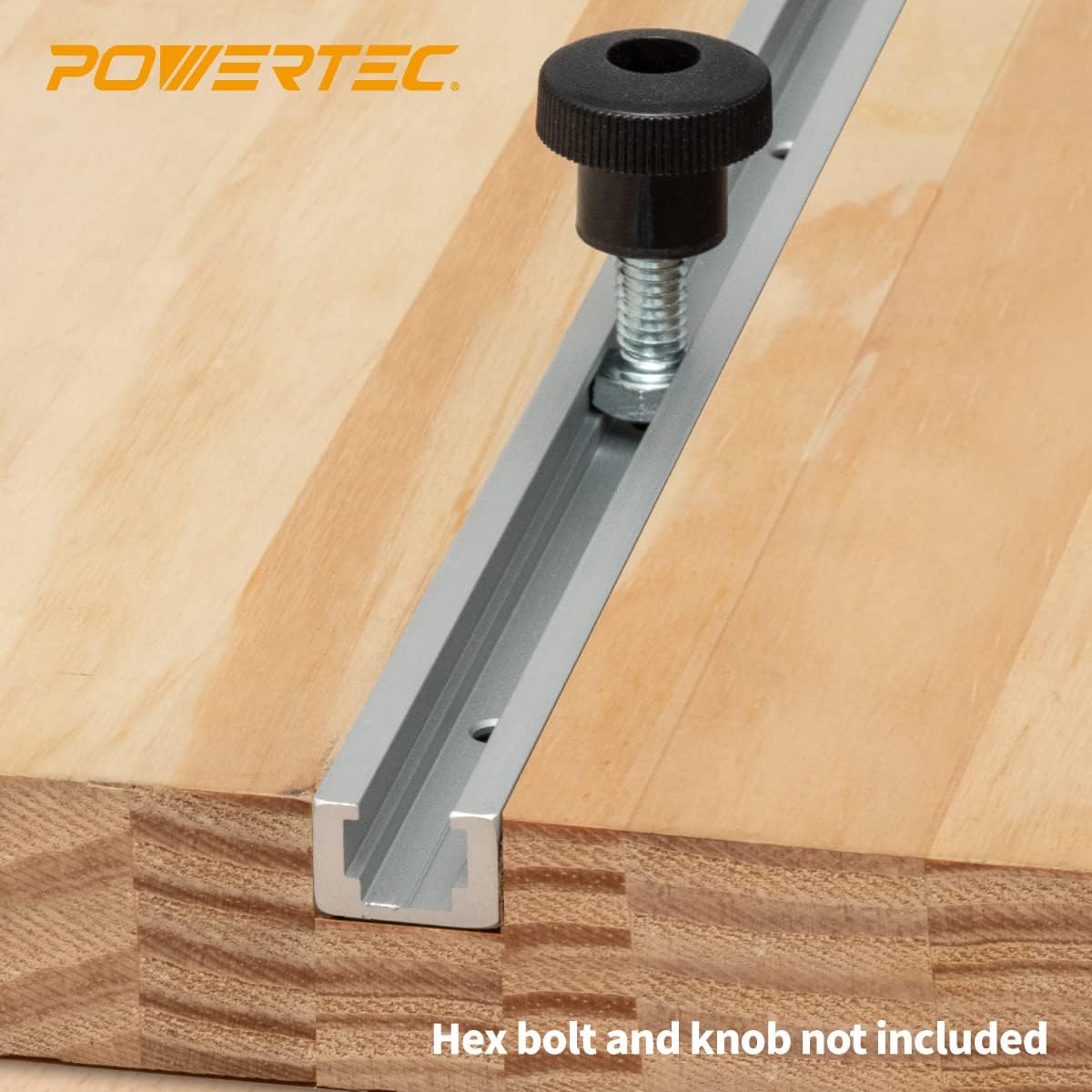 36 T-track POWERTEC 71118 Double-Cut Profile Universal T-Track