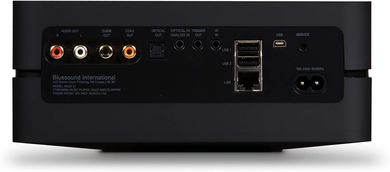 Bluesound Vault 2i top panel controls