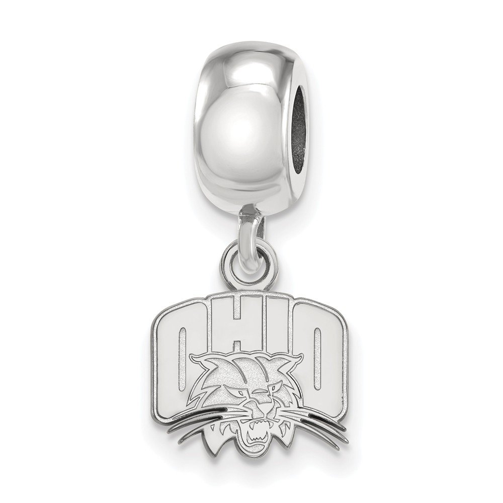 Ohio Extra Small (3/8 Inch) Dangle Bead Charm (Sterling Sliver)