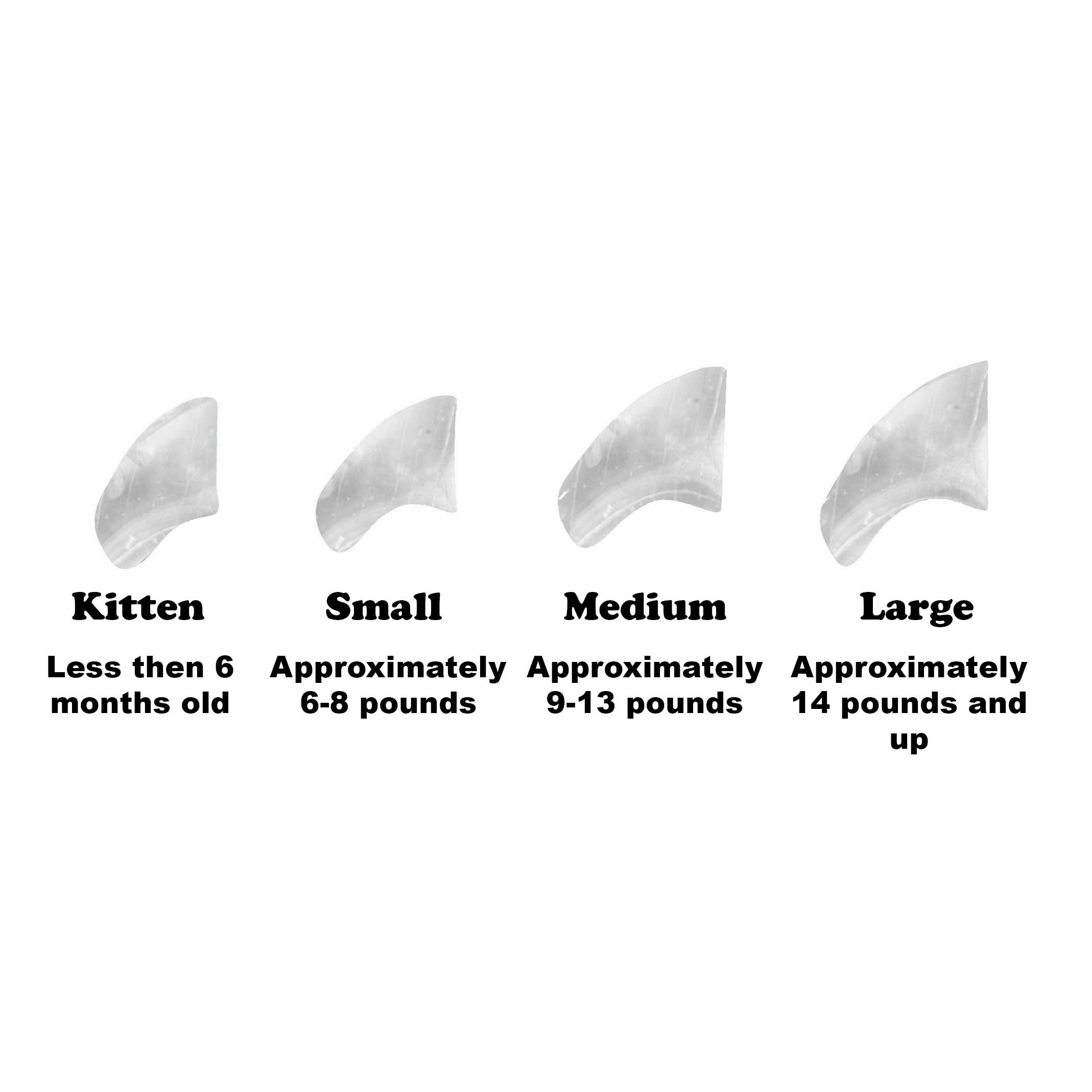 Purrdy Paws Soft Nail Caps 60 Packs for Cats - Clear Medium - image 3