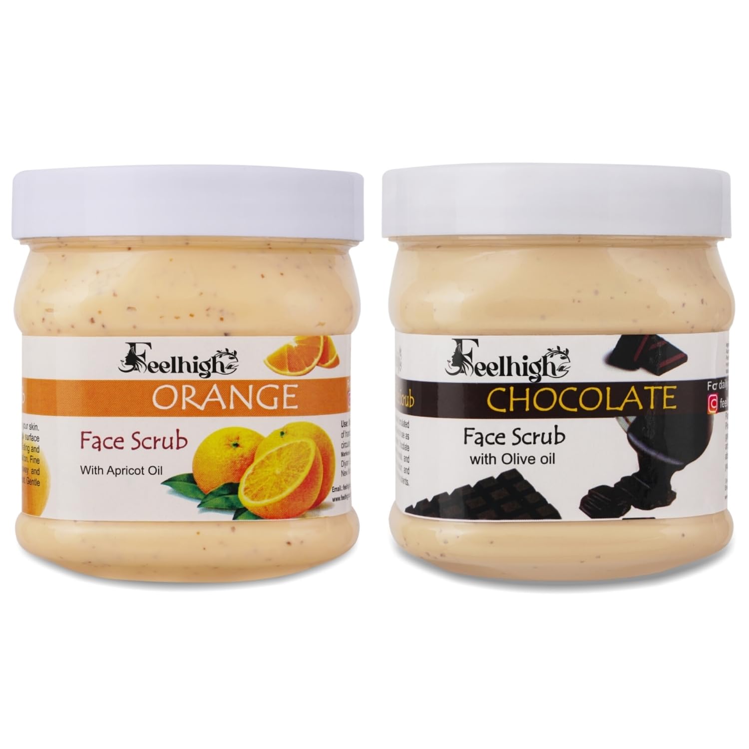 Face & body Orange Scrub Enriched with orange extract Helps to anti -acne 500ml & Chocolate Scrub Enriched with Olive oil Extract Helps to Deep cleansing 500ml Man & Woman-image-17